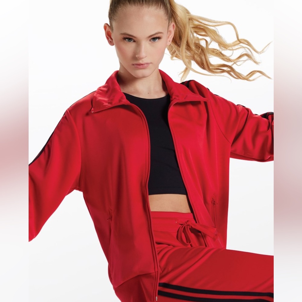 Weissman Stripe Sleeve Track Jacket